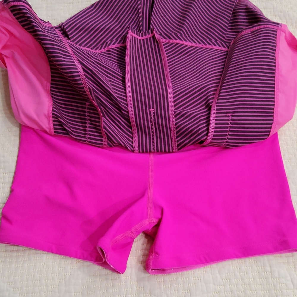 lululemon athletica Fast Cat Skirt Hyper Stripe Raspberry Glo Size 4 - Picture 10 of 13